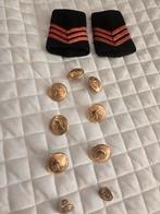 Brandweer Voorburg Epauletten, Hoofd Brandwacht & Knopen, Ophalen of Verzenden, Overige soorten, Nederland, Embleem of Badge