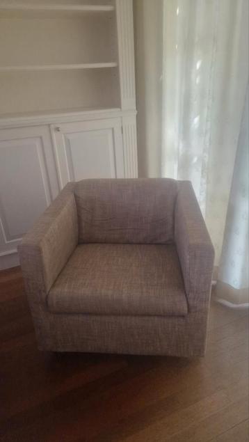 Beige Draaifauteuil op Stalen Poot beschikbaar voor biedingen