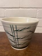 Vintage Bloempot met Bamboe Design, Ophalen of Verzenden, Huis en Inrichting