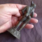 Myanmar Birma Bronzen Beeldje Nat Spirit met Fluit, Antiek en Kunst, Verzenden