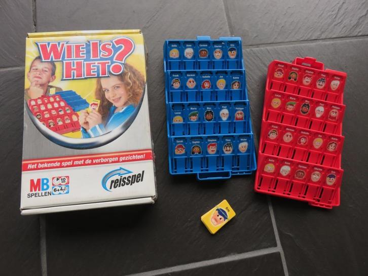 Wie is het? Reisspel voor spelers vanaf 6 jaar. Mooi, Hobby en Vrije tijd, Gezelschapsspellen | Overige, Zo goed als nieuw, Ophalen of Verzenden