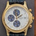Bulova Vintage 1980s chronograaf horloge goudkleur JA411, Ruilrijk, Zo goed als nieuw, Info@ruilrijk.nl, Neerstraat 60, 6041 KD Roermond