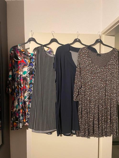 3 tunieken en 1 top geschikt voor maat 54/56 nu €40, Kleding | Dames, Grote Maten, Zo goed als nieuw, Blouse of Tuniek, Overige kleuren