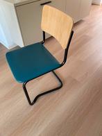 Eetkamer stoelen, buizenstoel, 6x, Huis en Inrichting, Stoelen, Verzenden, Zo goed als nieuw, Blauw, Vijf, Zes of meer stoelen