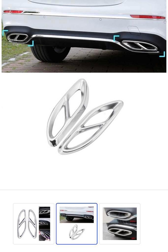 AMG Look Chrome Uitlaat trimtiplijstenSet€29,95+AMG Emblemen, Auto diversen, Tuning en Styling, Ophalen of Verzenden