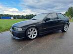 BMW 3-Serie 2.5 TI 323 Compact 1998 Zwart, Auto's, BMW, 2500 cc, Achterwielaandrijving, Zwart, Overige bekleding