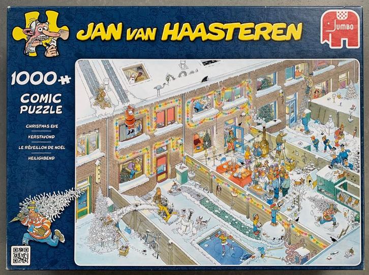 JAN VAN HAASTEREN puzzel KERSTAVOND, Hobby en Vrije tijd, Denksport en Puzzels, Zo goed als nieuw, Legpuzzel, 500 t/m 1500 stukjes