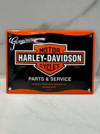 Origineel Harley Davidson Emaille Bord Parts & Service, Ophalen of Verzenden