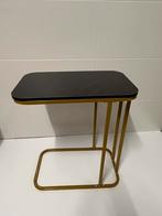 Bijzettafel / laptoptafel goud/zwart, Computers en Software, Laptoptafels, Ophalen of Verzenden, Zo goed als nieuw
