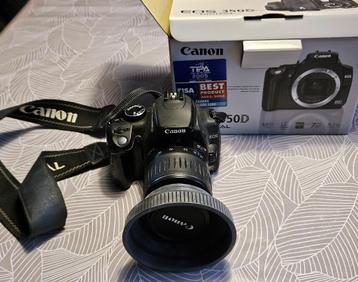 Canon EOS 350D DLSR body met doos en handleiding beschikbaar voor biedingen
