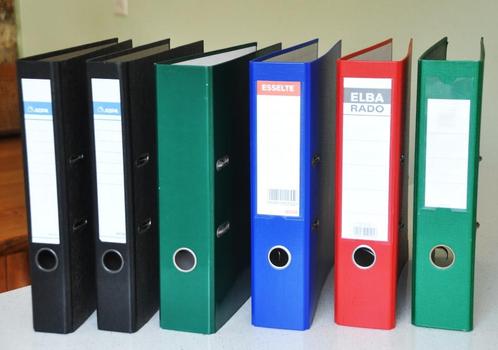 6  Ordners  -  4,50  euro., Diversen, Schrijfwaren, Zo goed als nieuw, Ophalen of Verzenden