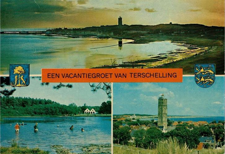 Ansichtkaart Terschelling Brandaris, Verzamelen, Ansichtkaarten | Nederland, Gelopen, Waddeneilanden, 1960 tot 1980, Ophalen of Verzenden