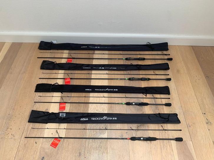 Nieuwe Arca Tricksy XS spinhengels, 2.30m & 2.60m 25 gr, Watersport en Boten, Hengelsport | Roofvissen, Nieuw, Werphengel, Ophalen of Verzenden
