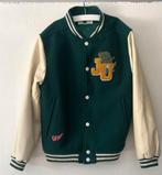 H&M college jacket maat 134/140 groen dino, Verzenden, H&M, Zo goed als nieuw, Jongen