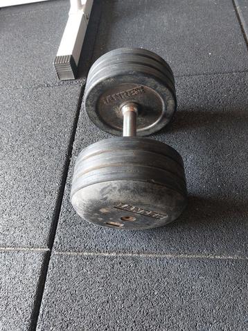 1xdumbell 27kg  beschikbaar voor biedingen