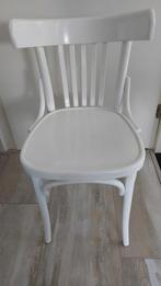 2 witte houten bistro stoeltjes heel en schoon, Huis en Inrichting, Stoelen, Ophalen, Twee, Wit, Zo goed als nieuw