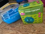 Als nieuw: ferplast kleine transportbox knaagdier en loopbal, Ophalen of Verzenden, Zo goed als nieuw, Transportkoffer of -box