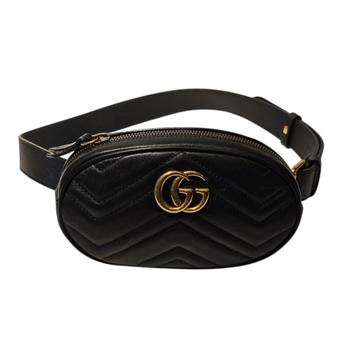 GUCCI 476434 GG Marmont Body Bag Black beschikbaar voor biedingen