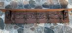 Antieke kapstop eikenhout met leeuwenkoppen, Huis en Inrichting, Woonaccessoires | Kapstokken, Gebruikt, Minder dan 100 cm, Hout