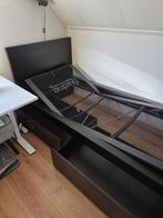 Malm Eenpersoonsbed met Auping spiraalbodem, Huis en Inrichting, Slaapkamer | Bedden, Ophalen, Verstelbaar, 90 cm, Eenpersoons