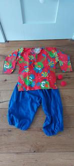 Clownspak kind met 2 rode neuzen, Ophalen of Verzenden, Gebruikt, 110 t/m 116, Jongen of Meisje