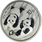 China 10 Yuan / Panda 2022 .999 aUNC, Ophalen of Verzenden, Oost-Azië, Losse munt, Zilver