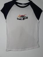 Bershka top topje croptop L wit grijs tshirt shirt, Kleding | Dames, Verzenden, Wit, Maat 42/44 (L), Zo goed als nieuw