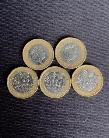 Vijf Engelse Ponden / Five English Pound beschikbaar voor biedingen