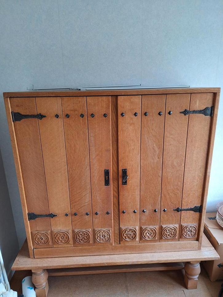 Houten Broodkast met deuren, Huis en Inrichting, Kasten | Kledingkasten, Gebruikt, 100 tot 150 cm, 100 tot 150 cm, 25 tot 50 cm