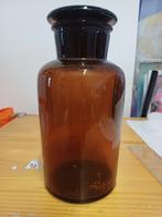 apothekerspot bruin glas 22 x 13 cm, Antiek en Kunst, Ophalen of Verzenden