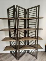 Roomdivider metaal mangohout zgan bijzonder origineel, Huis en Inrichting, Ophalen, Stoer, 100 tot 150 cm, Zo goed als nieuw