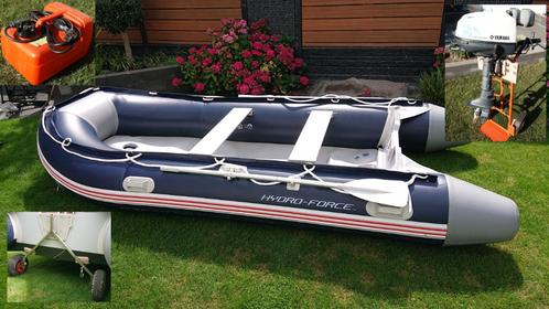 Rubberboot set COMPLEET, Watersport en Boten, Rubberboten, Zo goed als nieuw, Yamaha, Airdeck, Minder dan 70 pk, Benzine, Ophalen