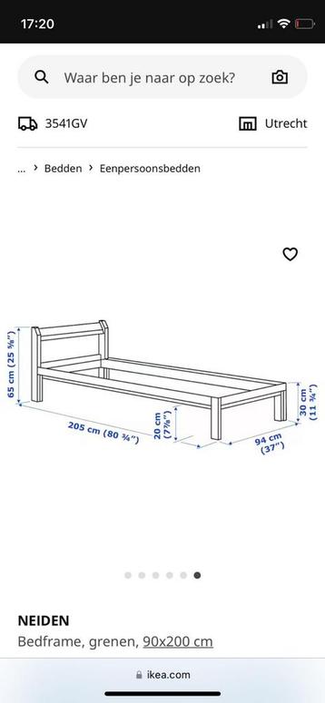 Ikea luroy 1 persoons bed en matras - afbeelding 12