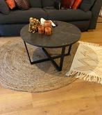 Leuke salontafel grijs/zwart marmer, Ophalen, 50 tot 100 cm, Rond, 50 tot 100 cm