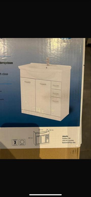 Nieuwe Atlantic Beatrice Badkamermeubelset Wit beschikbaar voor biedingen