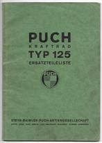 Puch 125 Kraftrad Ersatzteilliste (1986z) 1941, Ophalen of Verzenden, Overige merken