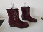 <>  Dr Adams MAAT 38 Bordeaux rode cowboy boots laarzen ZGAN, Kleding | Dames, Schoenen, Verzenden, Lage of Enkellaarzen, Zo goed als nieuw