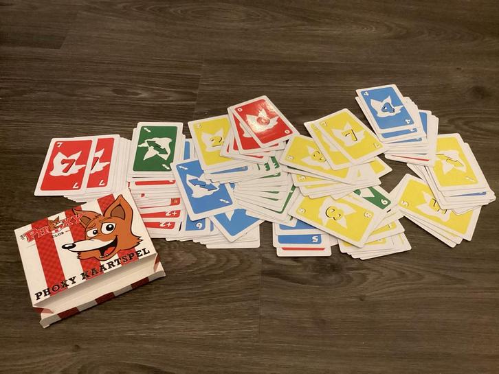 PSV Phoxy Kaartspel, Hobby en Vrije tijd, Gezelschapsspellen | Kaartspellen, Zo goed als nieuw, Een of twee spelers, Ophalen of Verzenden