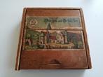 Antiek hout blokkendoos Sff made in Germany, Ophalen of Verzenden
