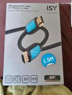 ISY High-speed HDMI + ethernet 1,5 meter bieden, Ophalen of Verzenden, Nieuw, Minder dan 2 meter, HDMI-kabel