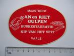 sticker oud Vaals Maastricht AN riet Gulpen bus restauratie, Verzamelen, Stickers, Overige typen, Zo goed als nieuw, Verzenden