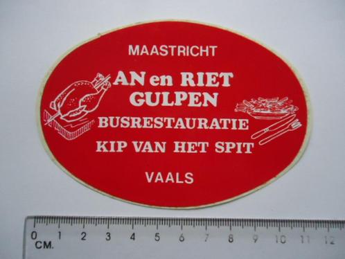 sticker oud Vaals Maastricht AN riet Gulpen bus restauratie, Verzamelen, Stickers, Zo goed als nieuw, Overige typen, Verzenden