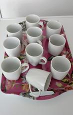 Set van 10 hotel porseleinen koffie koppen., Ophalen of Verzenden, Porselein, Overige stijlen, Kop(pen) en/of Schotel(s)
