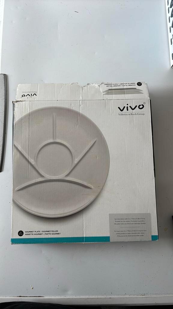 2 Gourmet borden Villeroy & Boch, Huis en Inrichting, Keuken | Servies, Zo goed als nieuw, Bord(en), Overige stijlen, Porselein