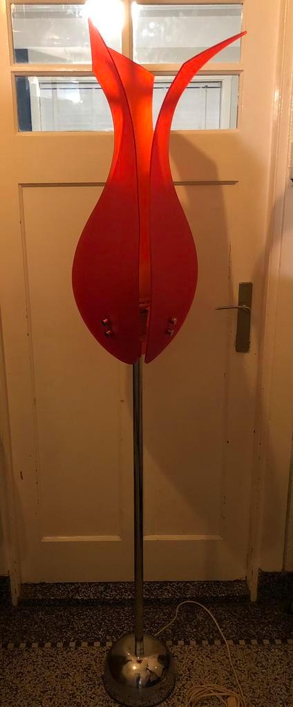 Vintage vloerlamp Tulip, Huis en Inrichting, Lampen | Vloerlampen, Zo goed als nieuw, 150 tot 200 cm, Kunststof, Ophalen