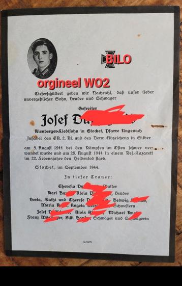 Mega prent Duitse soldaat oostfront 1944 WW2 beschikbaar voor biedingen