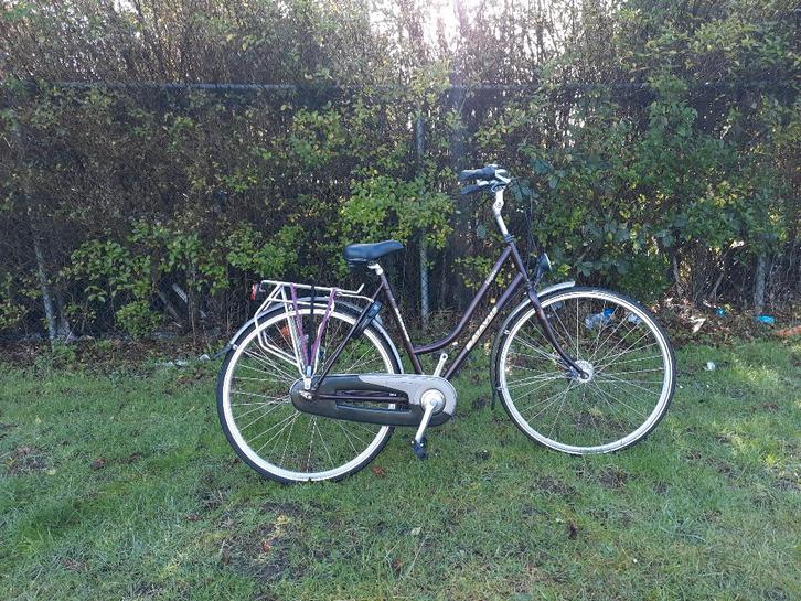 Batavus damesfiets, Fietsen en Brommers, Fietsen | Dames | Omafietsen, Zo goed als nieuw, 53 tot 56 cm, Handrem, Versnellingen