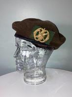 Vintage baret; militaire geneeskundige dienst, Verzamelen, Ophalen of Verzenden, Landmacht, Nederland, Helm of Baret