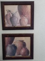 Stil leven schilderijtjes afbeelding kruiken €7,50 per stuk, Antiek en Kunst, Kunst | Schilderijen | Klassiek, Ophalen of Verzenden
