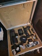 Vintage Camera Set met Accessoires, Ophalen of Verzenden, Gebruikt, Spiegelreflex, Overige Merken